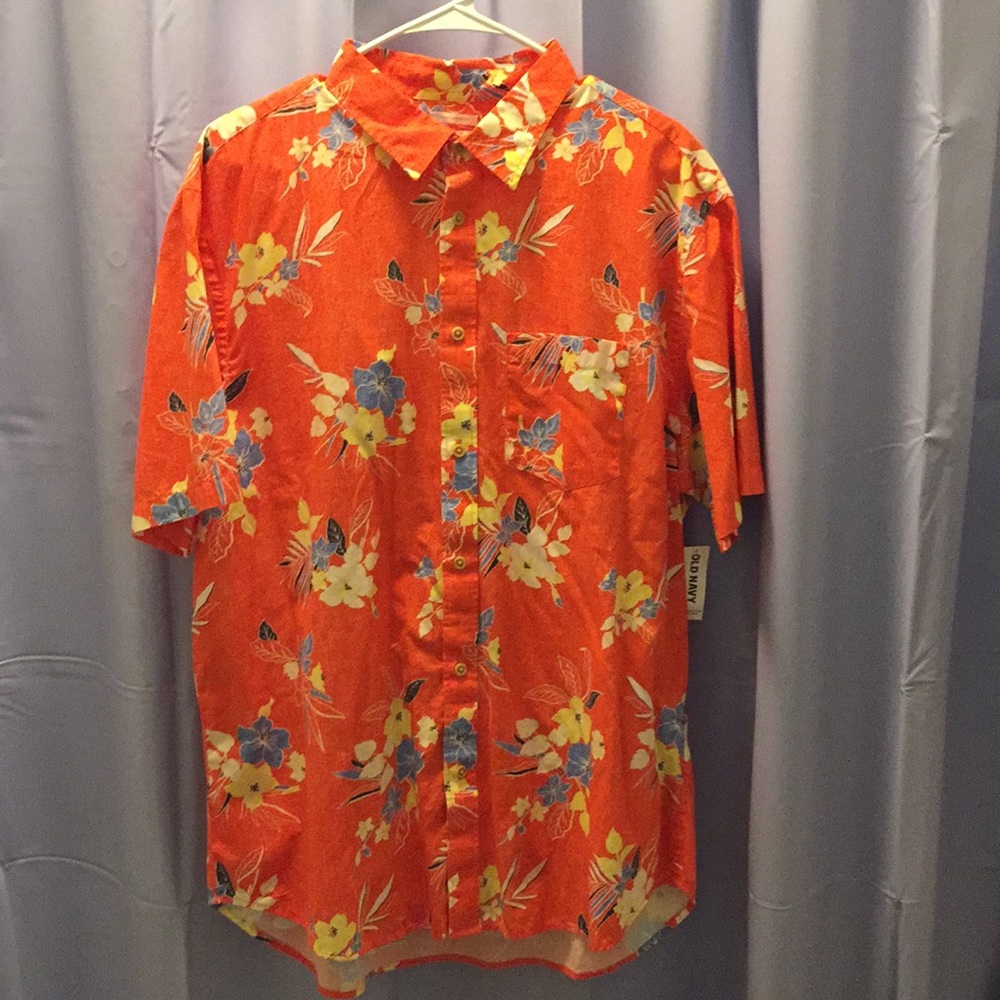 Hawaiian T-Shirt!! Floral pattern